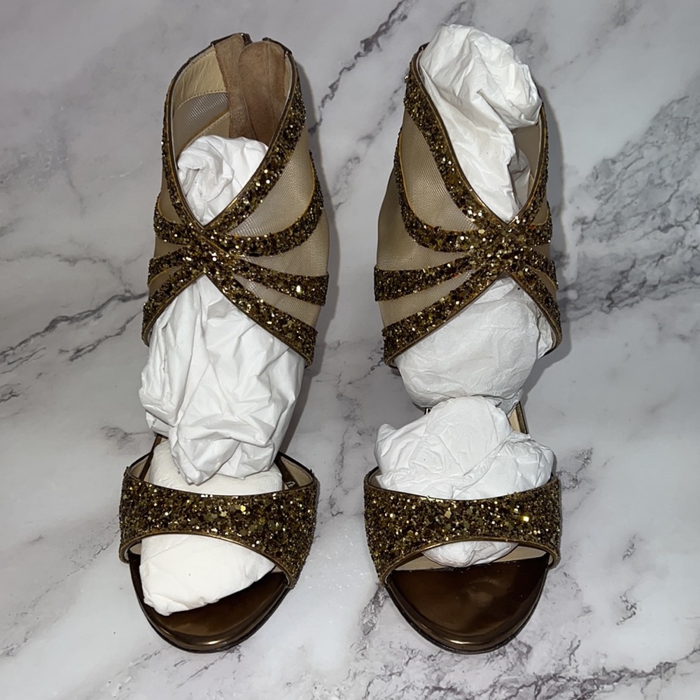 Jimmy Choo Lali Glitter Sandal